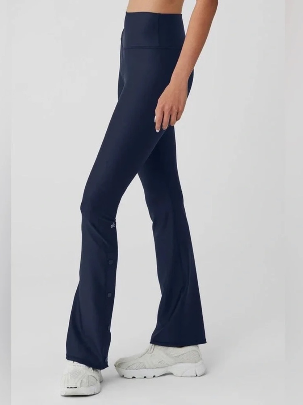 Alo Navy Airlift High-Waist Game Changer flare Legging